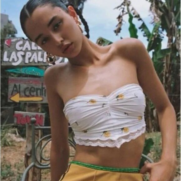 For Love & Lemons Shelby Scarf Top - Picture 1 of 5